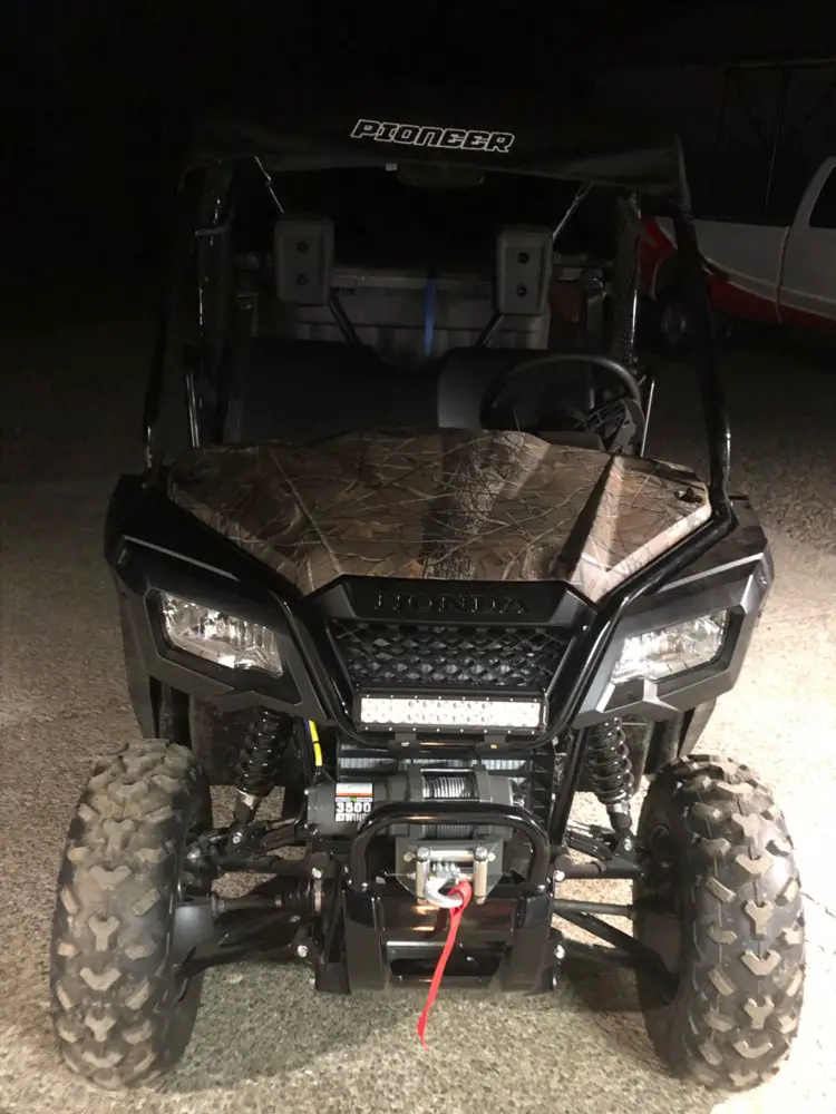 P500 What size LED light bar HONDASXS The Honda Side by