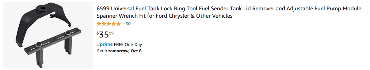 Universal Fuel Tank Lock Ring Tool Fuel Sender Tank Lid Remover 