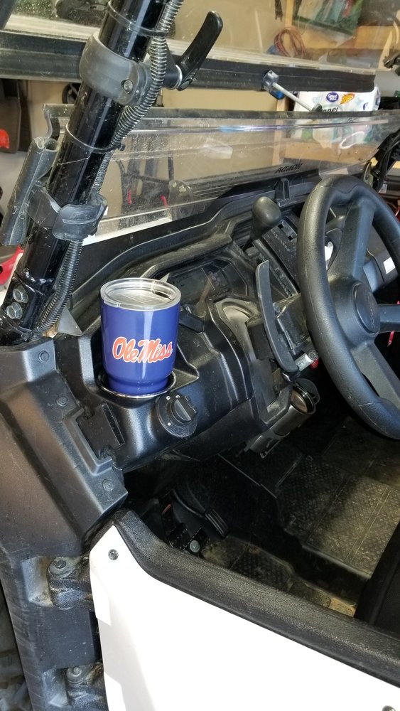 P1000 - Cup holder Mod  HONDASXS - The Honda Side by Side Club!