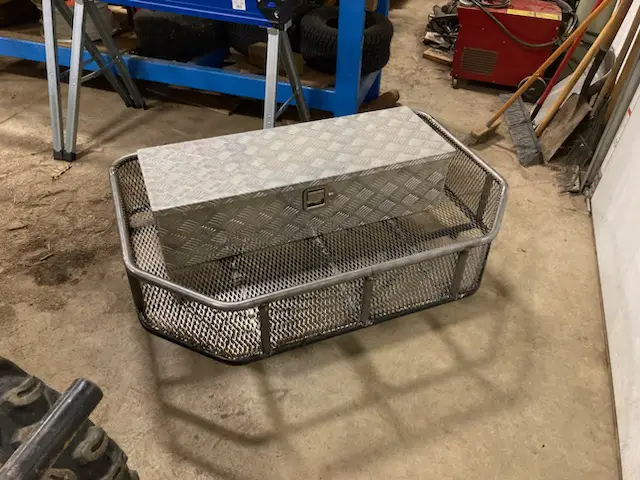 24  rack all welded and tool box re mounted