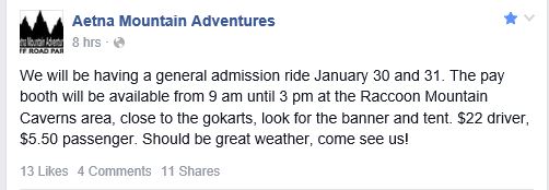 AMA Open Ride January 2016