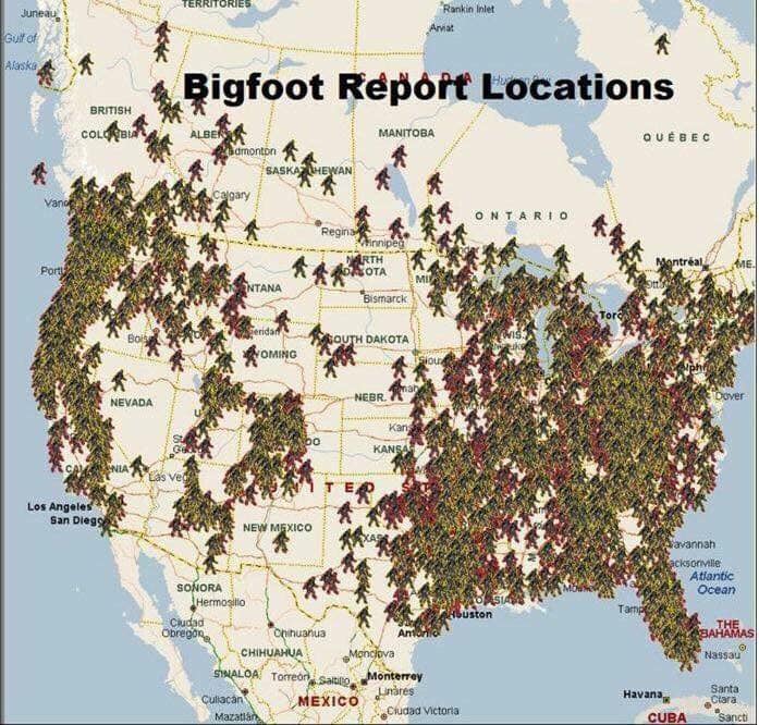 Bigfoot Locations