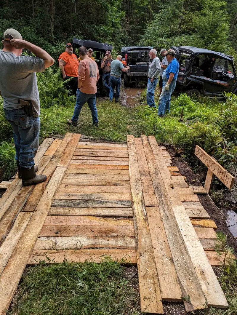 Buffalo run bridge after