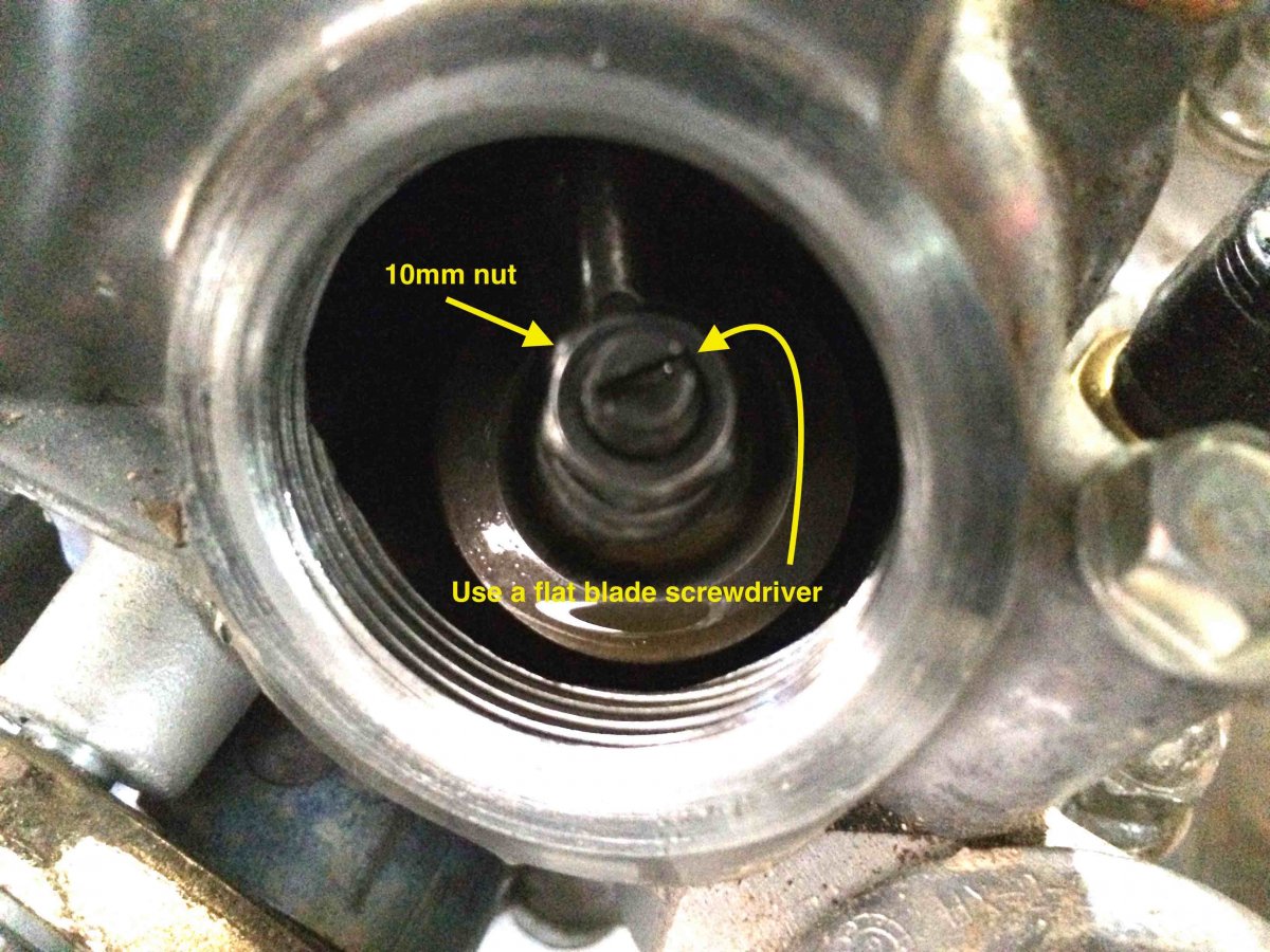Close up of valve