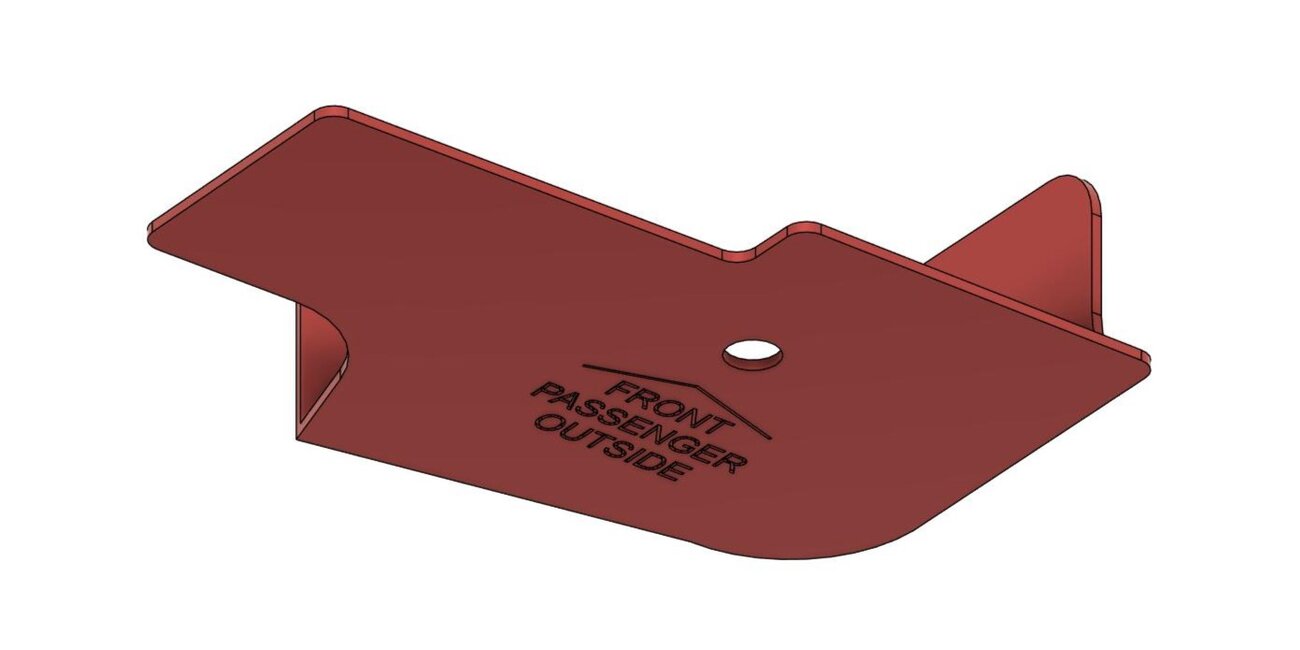 Firewall cover passenger outside 3d print v4