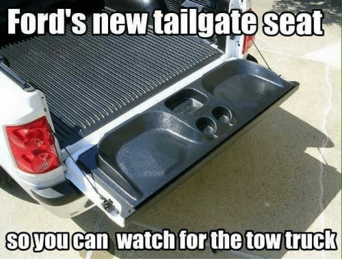 Fords new tailgate seat soyoucan watch for the tow truck 30325696
