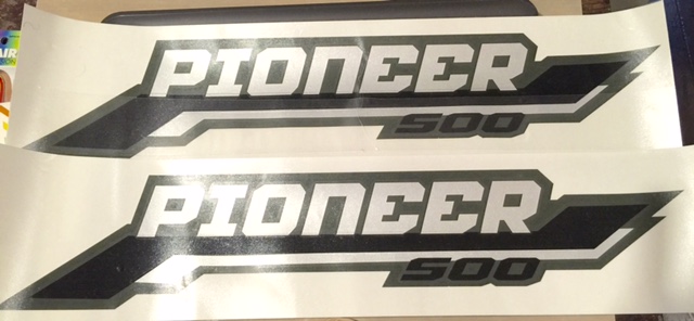 Pioneer 500 Green Decals