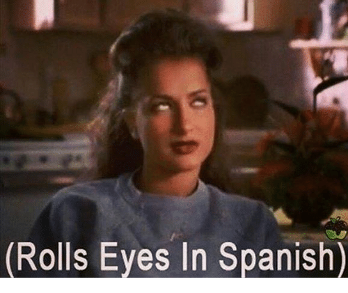 Rolls eyes in spanish 11693645