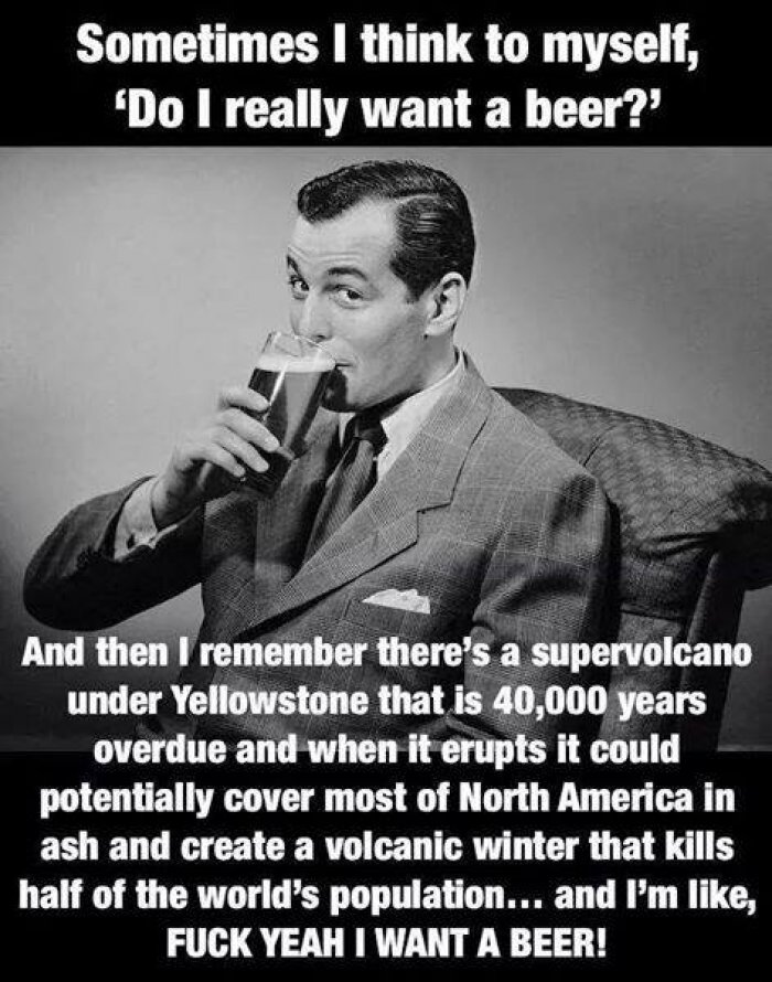 Sometimes I think to myself do I really want that beer meme
