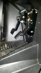 Brake pedal installed