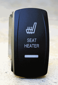 Seat heater dual led lighted rocker switch 8