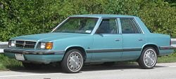 250px 85 89 Dodge Aries sedan