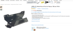 Screenshot 2020 03 06 Amazon com VIPER UTV Winch Mount Plate for Pioneer 700 and 700 4 Automot
