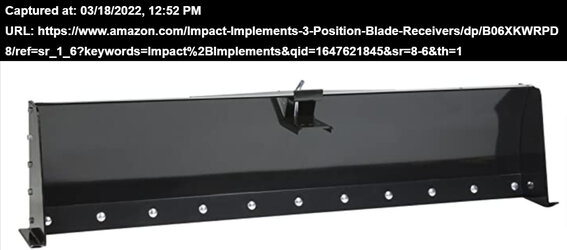 Amazon com MotoAlliance Impact Implements Pro 3 Position Blade w Box Ends for ATV UTV with 2 R