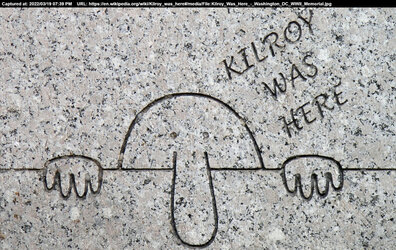 Kilroy Was Here Washington DC WWII Memorial Kilroy was here Wikipedia
