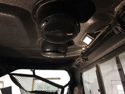 Speaker pods and dome light