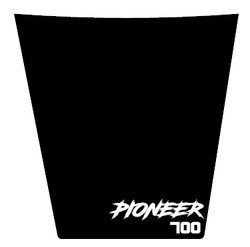 Pioneer 700 matte black pioneer 700 hood
