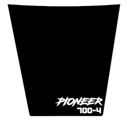 Pioneer 700 matte black pioneer 700 4 hood