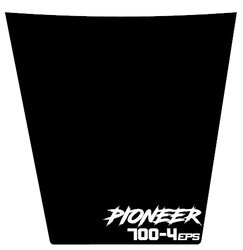Pioneer 700 matte black pioneer 700 4EPS hood