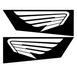 Matte Black Honda 1000 Wing Cutouts