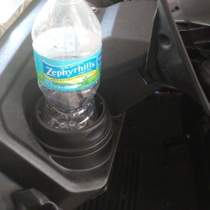 Stock Cup Holder With Water Bottle