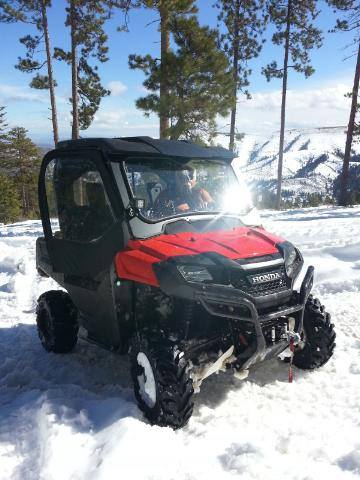 Honda SxS In Snow