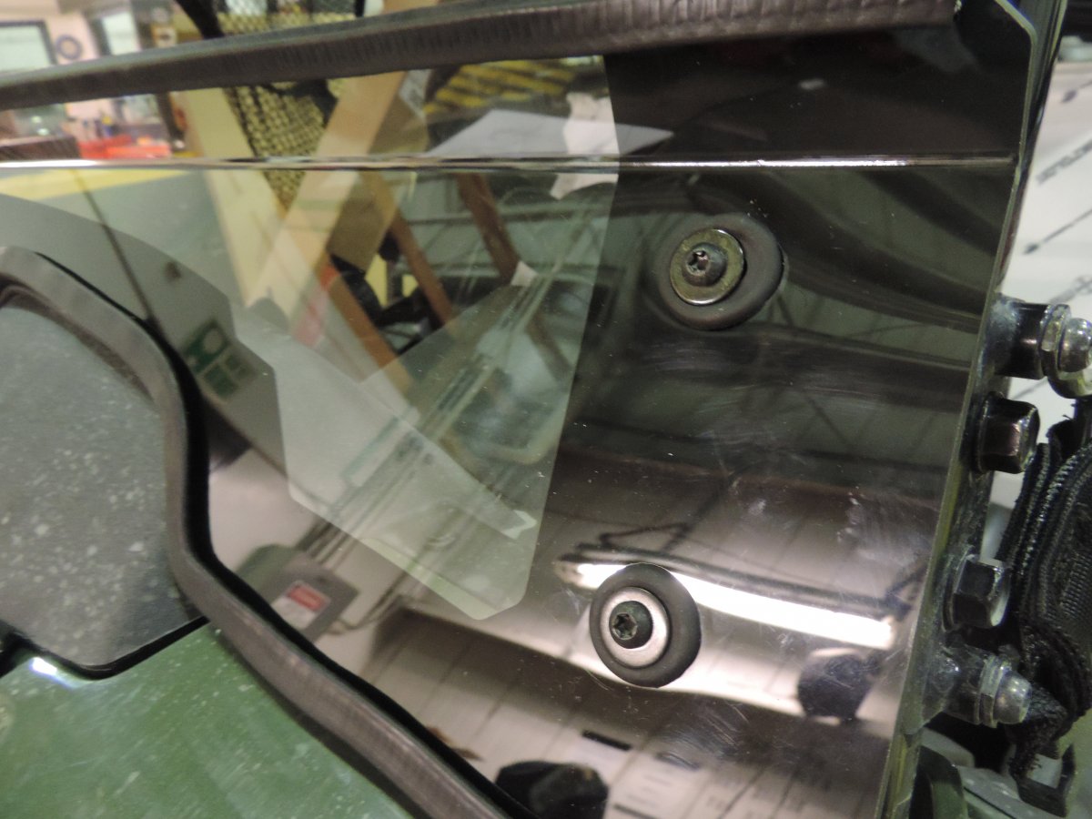 lower windshield glass bolts