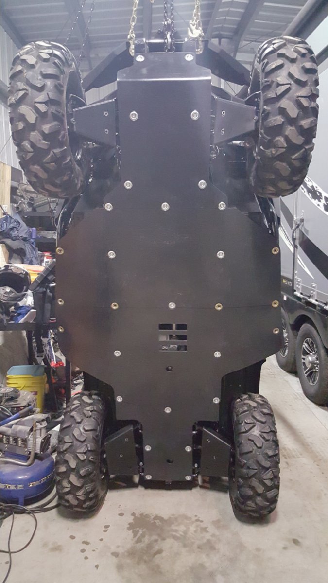 SSS OFFROAD 3/8" UHMW full skids. Underside now fully protected.